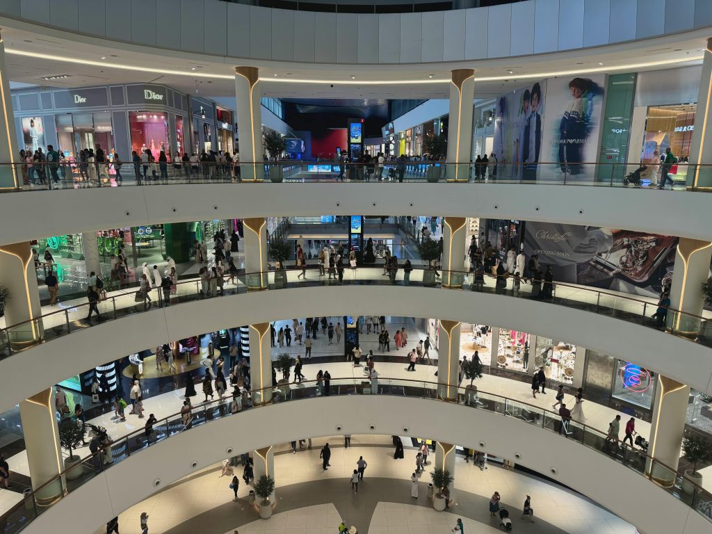 The iconic Dubai Mall is one of Dubai’s most recognizable landmarks.